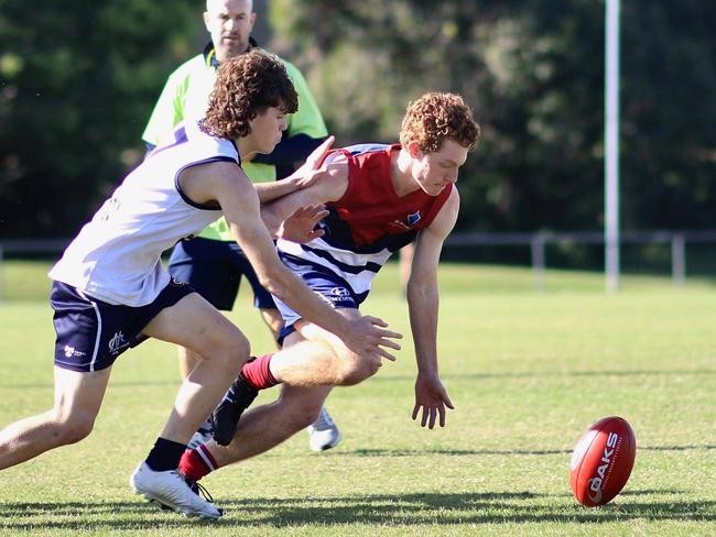 SOCIAL MEDIA IMAGE DISCUSS USE WITH YOUR EDITOR - St Andrew's players in action at the AFLQ Secondary Schools Gala Day at Maroochydore. Picture: St Andrew's Anglican College Facebook