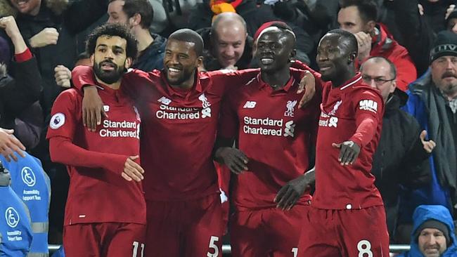 Sadio Mane bagged the Reds’ first