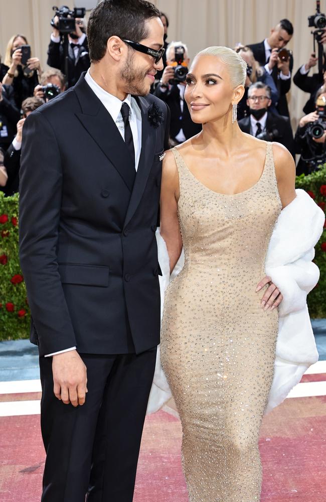 Pete Davidson joined Kim on the red carpet. Picture: Jamie McCarthy/Getty Images/AFP