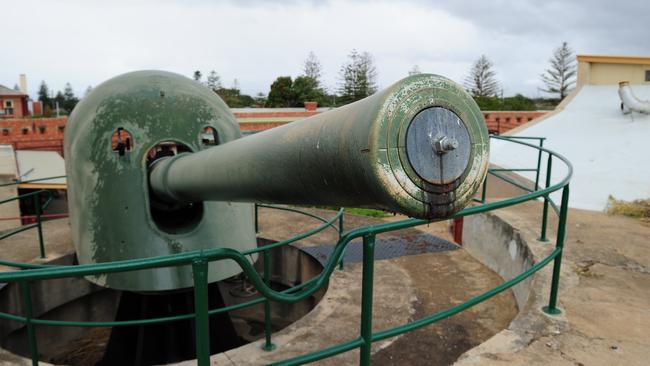 A cannon at Fort Largs. Picture: Mark Brake