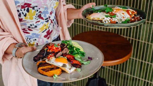 Two dishes at El Estanco in Greenock. Picture: Meaghan Coles