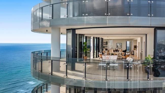 This apartment at 4201/272 Hedges Avenue, Mermaid Beach, sold for $12m.