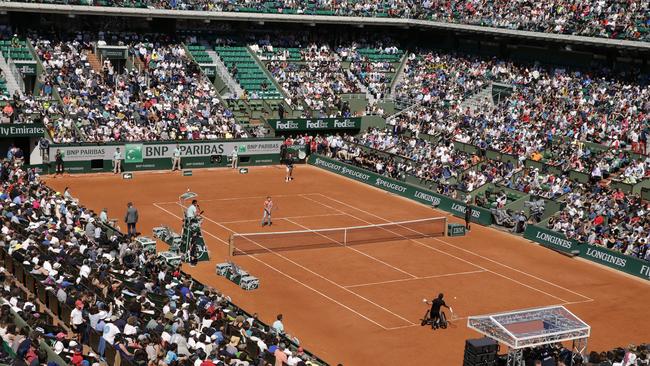 Our tennis court looks nothing like this. AFP