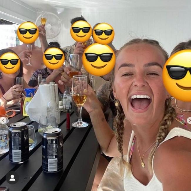 Abbie Chatfield appears to have unleashed on Bachelorette contestant Elly Miles over her celebrations on Invasion Day. Instagram/EllyMiles