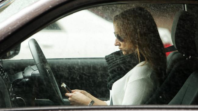 Using your phone when stopped in traffic is not allowed because it can distract drivers from seeing pedestrians, cyclists, other traffic — and when lights turn green, increasing congestion and frustration for other drivers. Picture: Supplied.