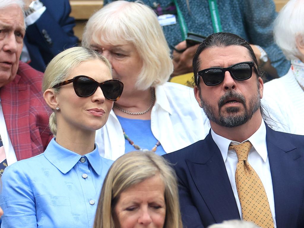 Grohl and his wife were last seen together in the Royal Box at Wimbledon on July 2. Picture: Sean M. Haffey/Getty Images