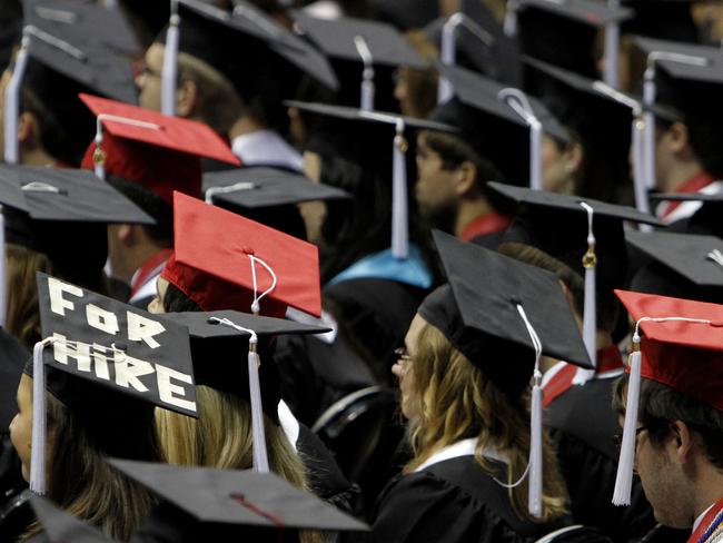 Graduates are putting themselves out there, but employers aren’t interested. Picture: Butch Dill/AP Photo