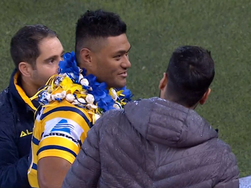 ‘Burst the bubble’: Eels debutant Stefano Utoikamanu caught hugging ...