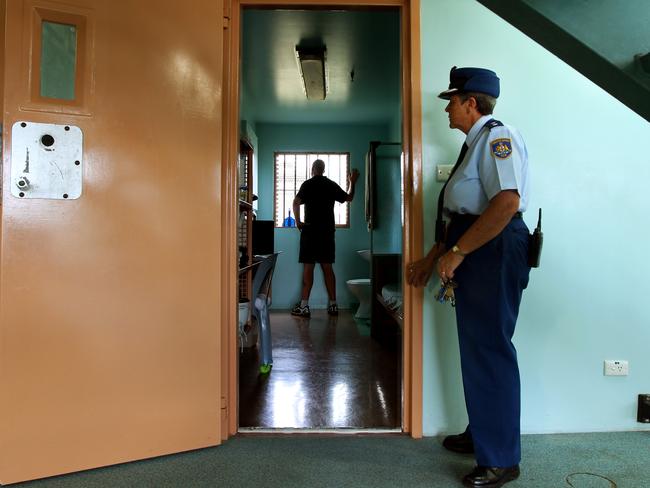 YEAR IN REVEIW 2011 - A section of the John Morony Correctional Centre at near Windsor will be refurbished into a drug and alcohol jail to help rehabilitate drug and alcohol offenders. Senior Assistant Superintendent Cheryl Waters watches over an inmate in his cell.