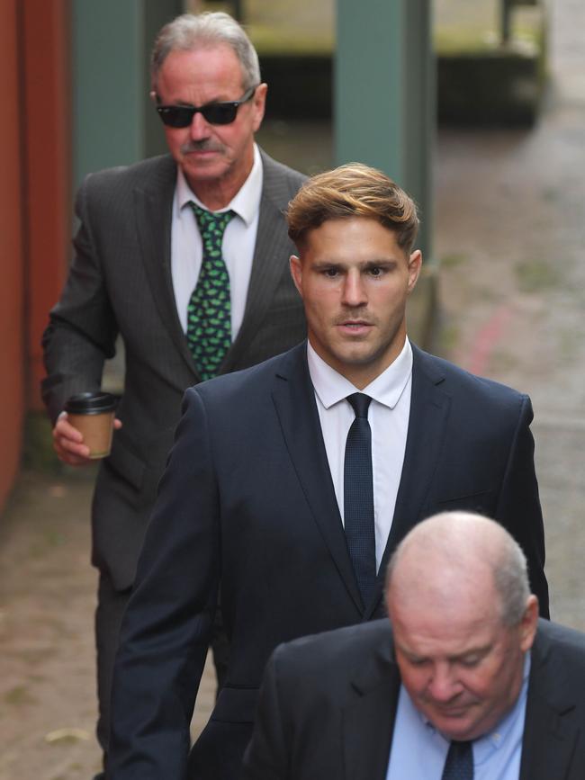 De Belin arriving at court. Picture: NCA NewsWire / Simon Bullard