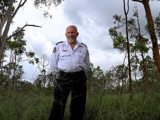 STORM DAMAGE: Nanango State Emergency Service Local Area Controller Arthur Dawson. Picture: Tessa Mapstone