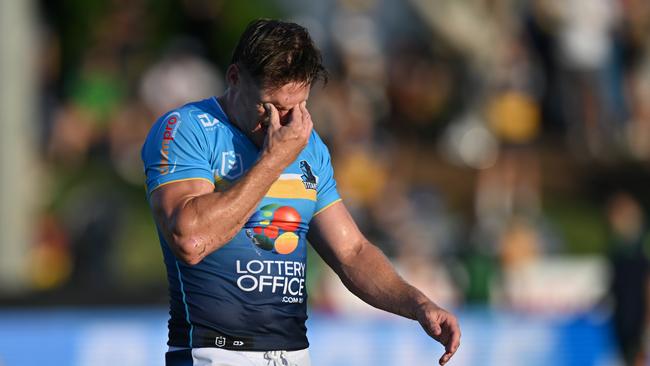 AJ Brimson after loss to the Eels. Picture: NRL Imagery