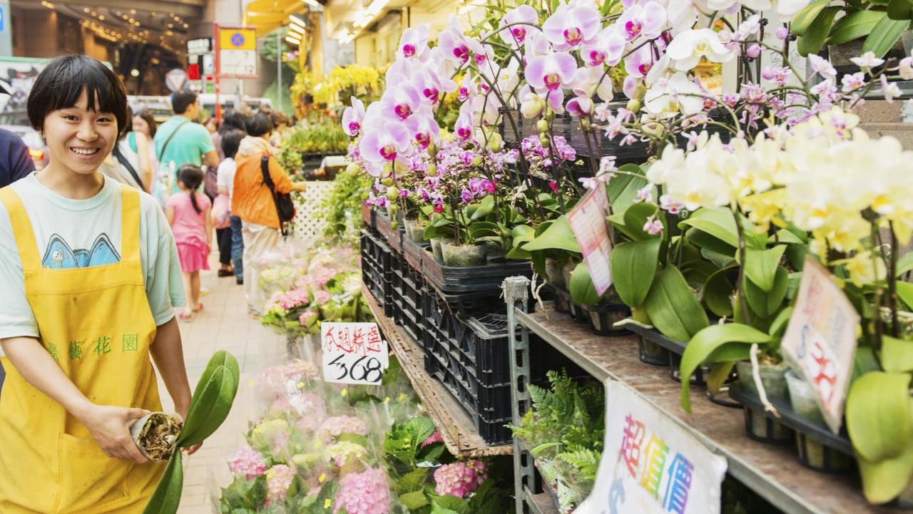 Flower Market in Hongkong