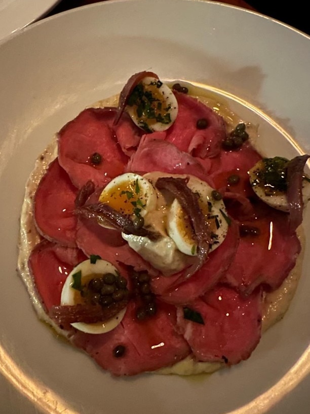 vitello tonnato at Bar Vincent. Picture: Supplied