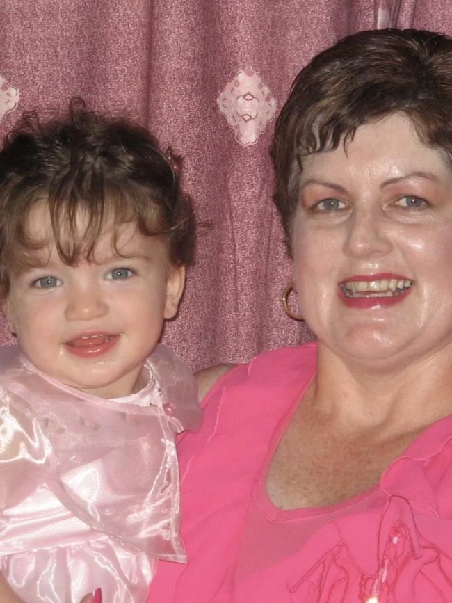 Holly when she was young with her mum Cathy. Picture: Supplied