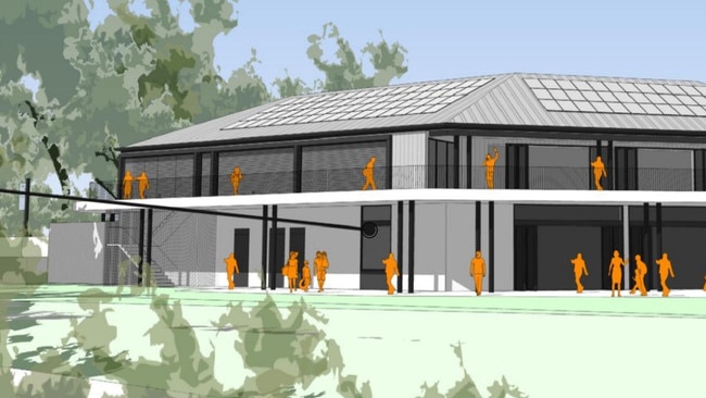 Warringah Golf Club is seeking approval to construct a new ancillary clubhouse to replace the existing building at 397 Condamine St, North Manly. Picture: Group Architects