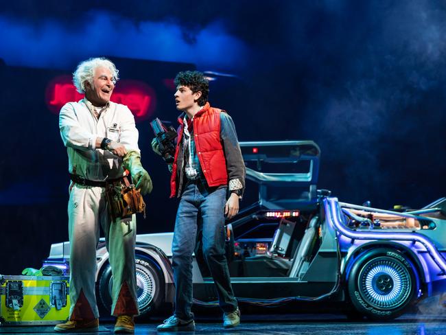 BACK TO THE FUTURE The Musical – Original Broadway Cast – Photo by Evan Zimmerman