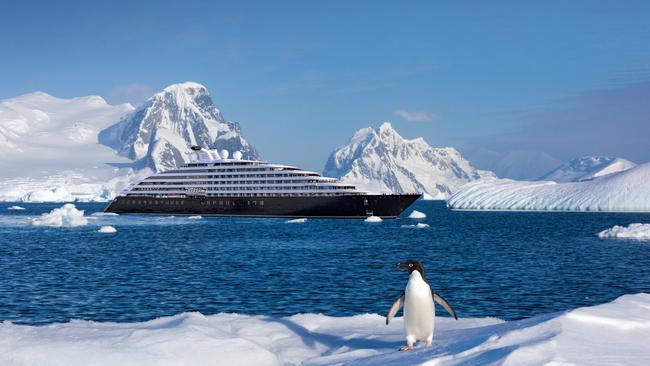 Scenic Eclipse in Antarctica.