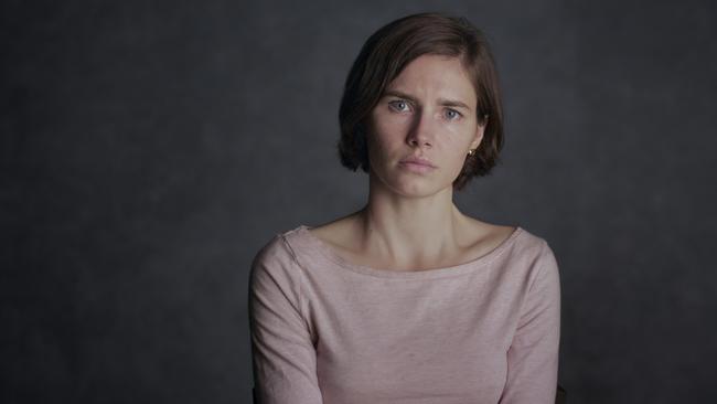 Amanda Knox in the documentary about her. Picture: Netflix