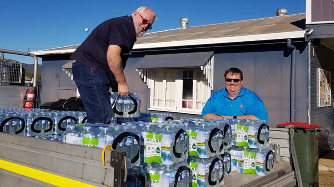 Salvation Army Gladstone deliver water out west The Courier Mail