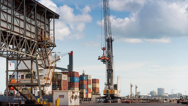 The Port of Darwin wharf. Picture: Che Chorley