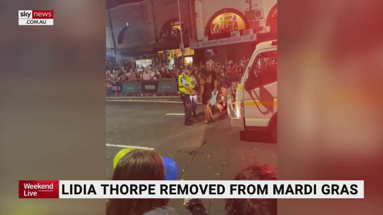Lidia Thorpe kicked out of Sydney’s Mardi Gras parade