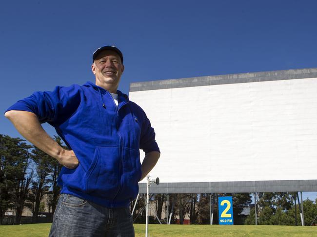 Dandenong Lunar Drive-in owner David Kilderry. Picture: Richard Serong