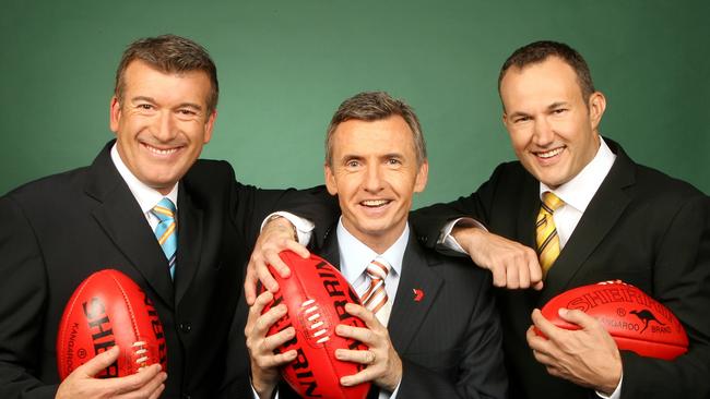 Steve Quartermain, Bruce McAvaney and Clinton Grybas in 2007.