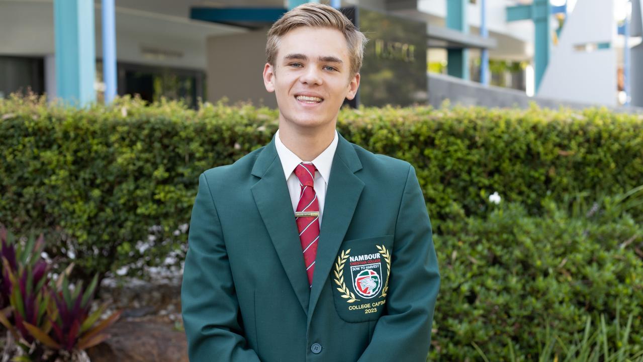 Nambour Christian College captain Henry Lyle