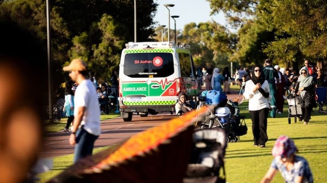 The pair were found in the Swan River at Burswood Park in Burswood, where hundreds had gathered for NYE. Picture: ABC News