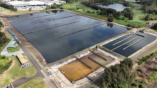 The Sydney Water Liverpool Water Resource Recovery Facility at Warwick Farm after almost 100 per cent of frogbit was removed. Picture: Sydney Water