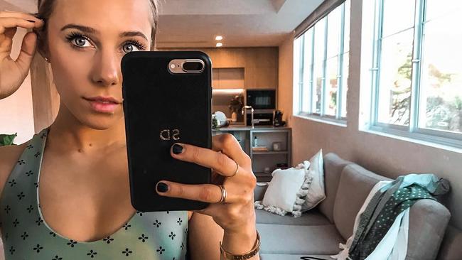 Sarah Stevenson, an Instagram influencer who blogs under Sarah’s Day, has turned her hand to selling activewear. Picture: Instagram