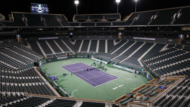 The Indian Wells tennis tournament was called off. Picture: AFP