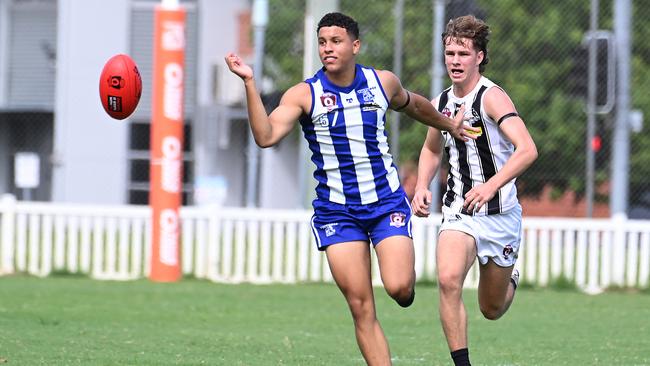 QAFL colts between Sherwood and Mt Gravatt. Saturday April 6, 2024. Picture, John Gass