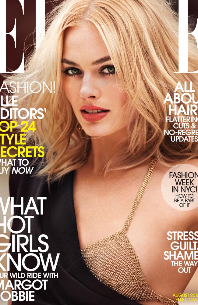 Margot stuns in the August issue of Elle.