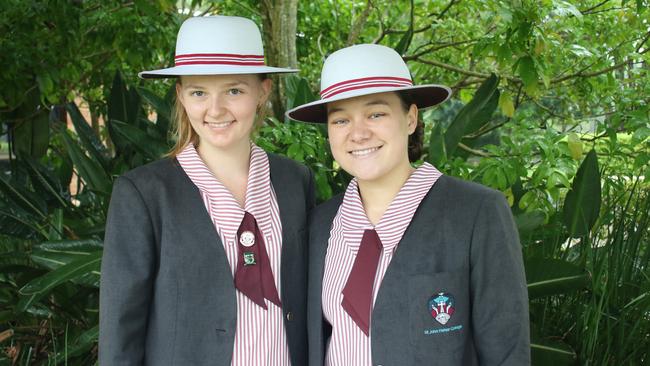 St John Fisher College captains Ellyse Pashen and Olivia Lupo. Photo – contributed.