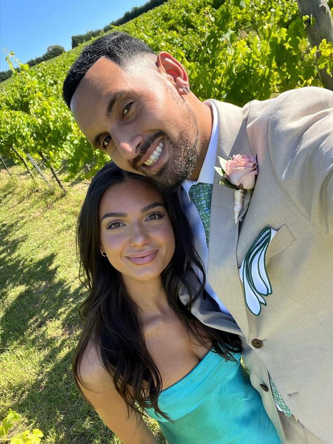 Nick Kyrgios has been enjoying a few months away from the game alongside his girlfriend Costeen Hatzi.