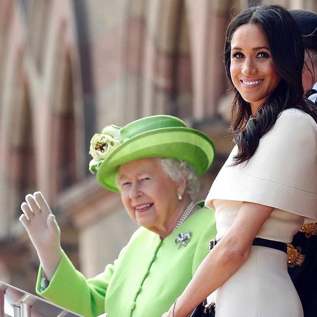 The Queen and The Duchess during a joint visit to Chester in 2018.