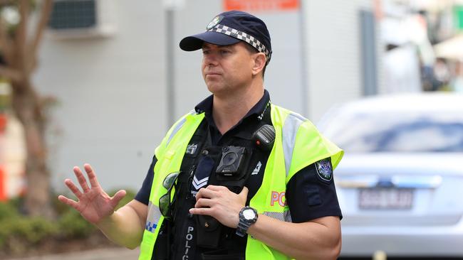 Police continue to patrol the NSW/Qld border at Griffith Street in Coolangatta due to Covid restrictions. Pics Adam Head