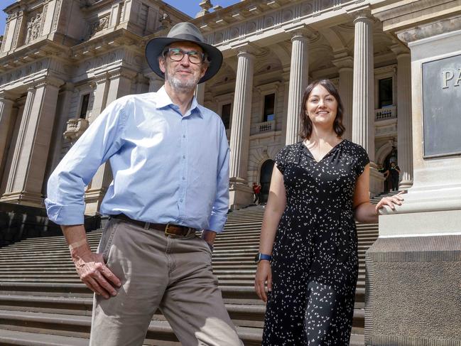 The pair plan to light up a joint at Parliament House if the reform is passed. Picture: Tim Carrafa