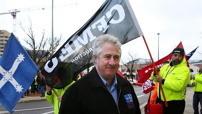 Dave Noonan, National Secretary of the CFMEU. Picture: Kym Smith