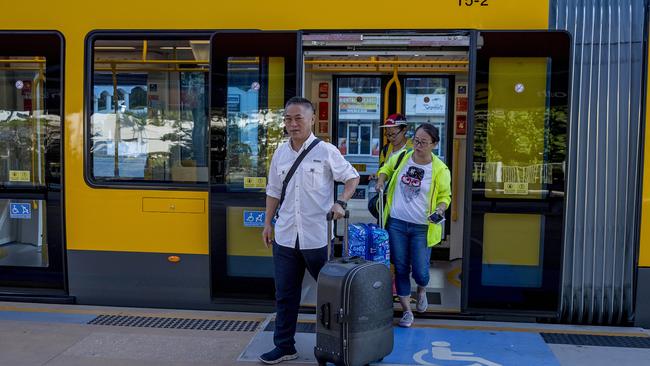 The light rail stage two has been an overwhelming success. Picture: Jerad Williams