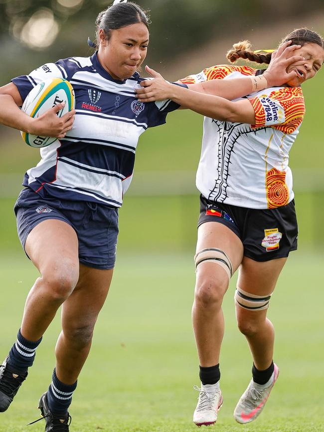 Action from the final day of the 2024 Australian Schools Rugby Championships. Picture: Rachel Wright.