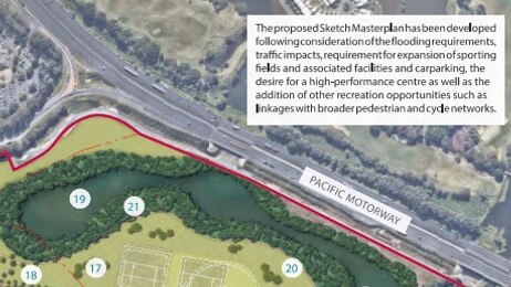 New mapping show a future lake at Firth Park, Mudgeeraba, which could link with the Robina Greenheart on the Gold Coast.