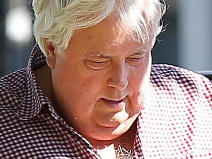 10/4/2016: Clive Palmer returns to his car at his local shops at Paradise Point , Gold Coast. A report comes down this week into his nickel refinery later this week. Lyndon Mechielsen/The Australian