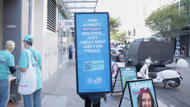 Naked Wines after party campaign has put human billboards at polling booths in a bid to generate awareness of the subscription wine brand.