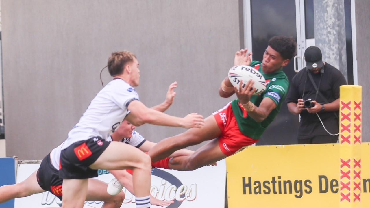 Desperate Souths Logan defence saves the day - just - as Devine Timu goes close to scoring in the Connell Cup.