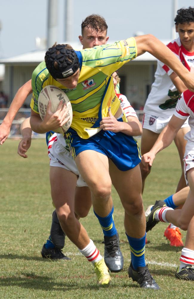 Kai Simon in the Sarina and Wanderers clash in the RLMD U16s semi final, August 21, 2021. Picture: Marty Strecker