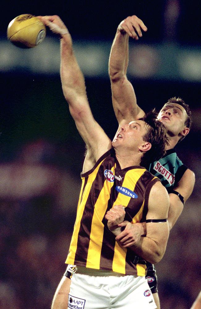 The Hawks and Power did battle in a 2001 semi final in Adelaide.