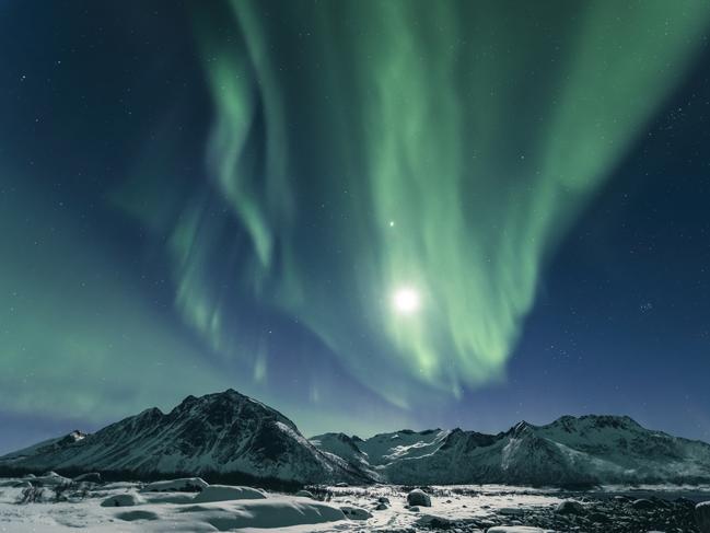 The Northern Lights in northern Norway.